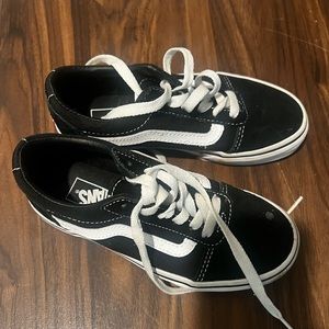 Size 13 youth black vans. Worn once